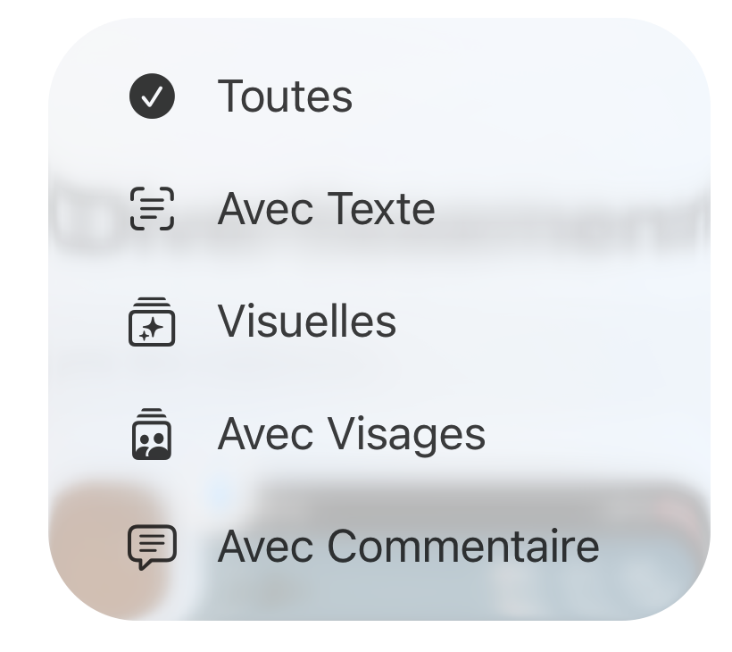 Filtres rapides d’une collection